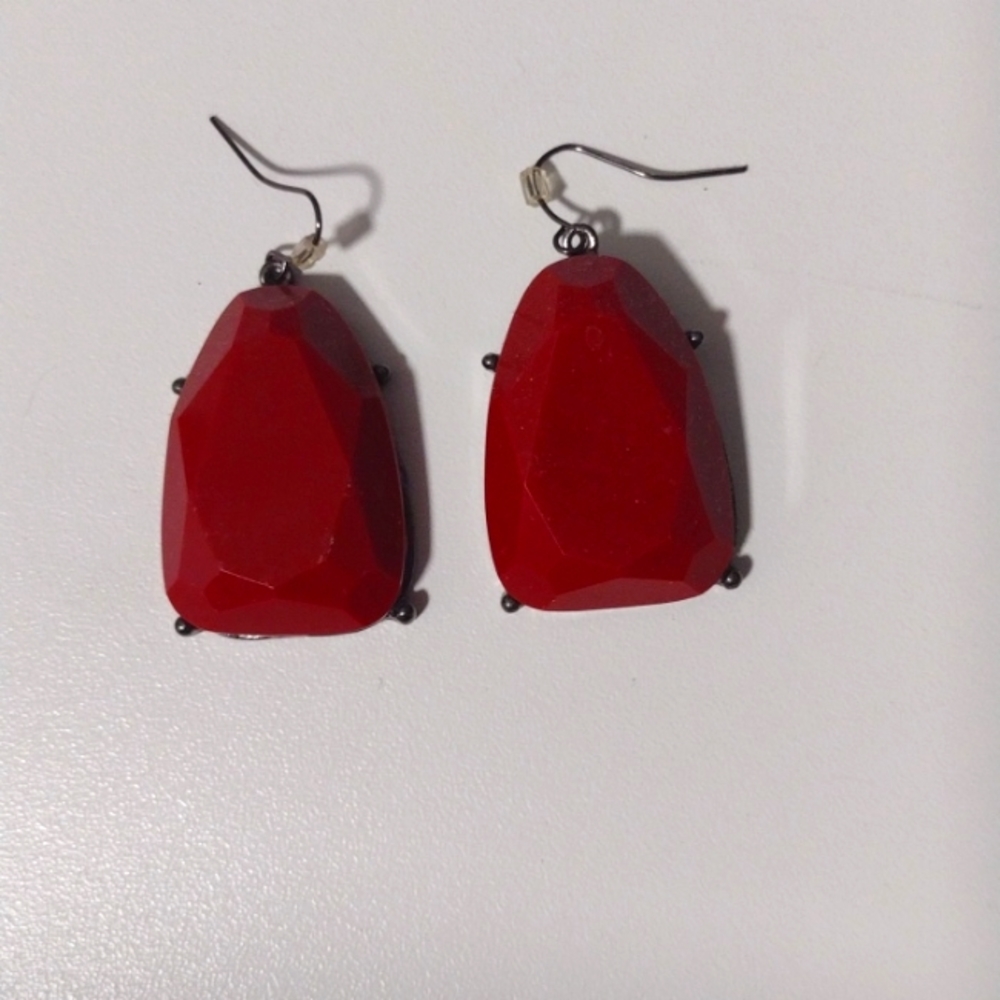Red earrings